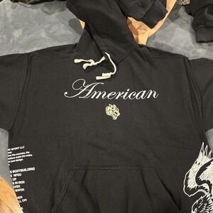 Darc Sport Black Hoodie with White Accents